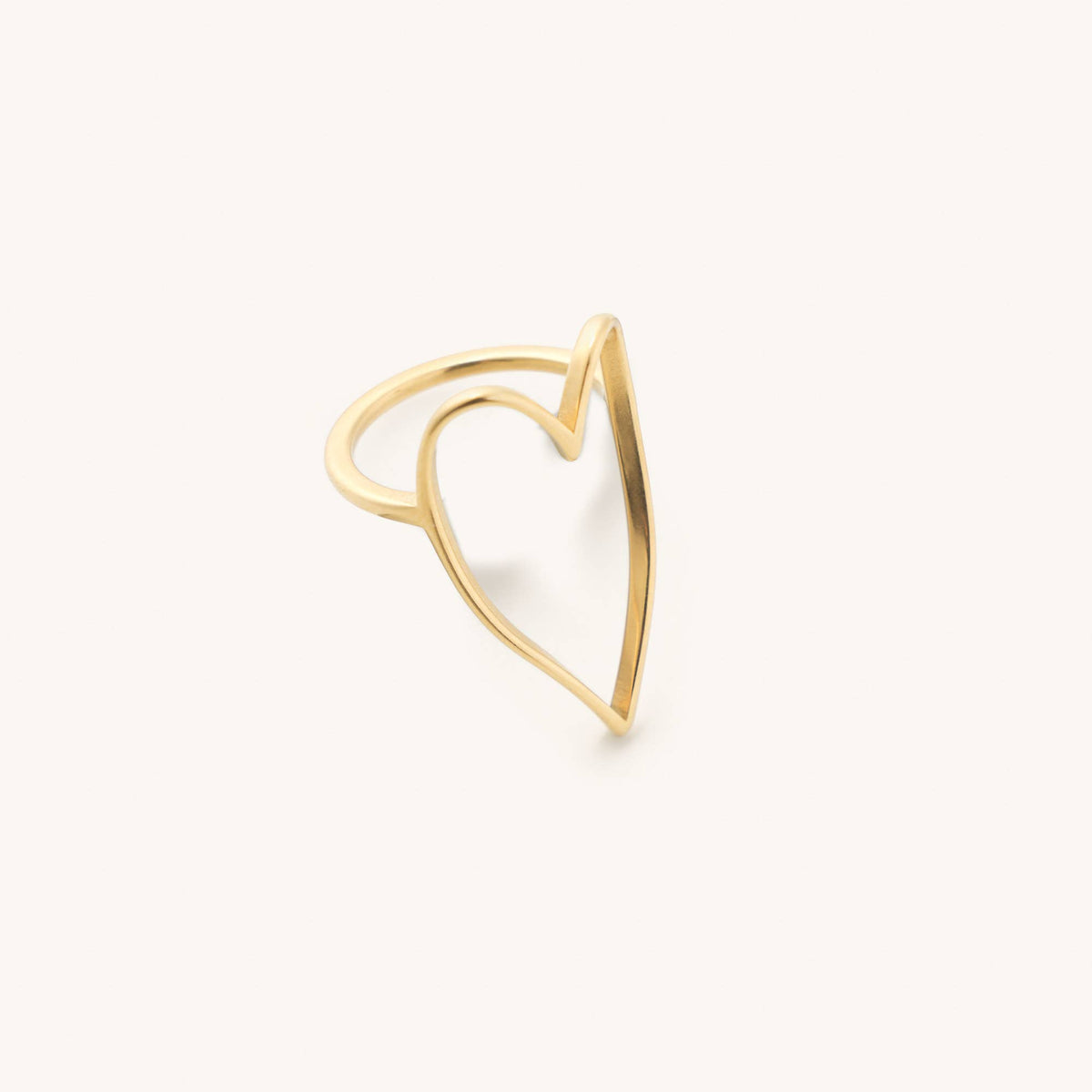 Lovie Gold Heart Ring- Waterproof: 7